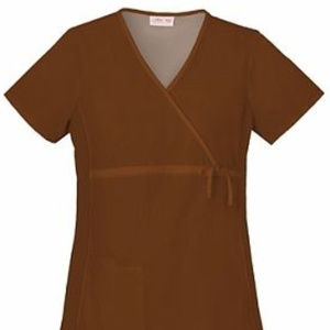 Cherokee Maternity Wrap Nurse Scrub Top